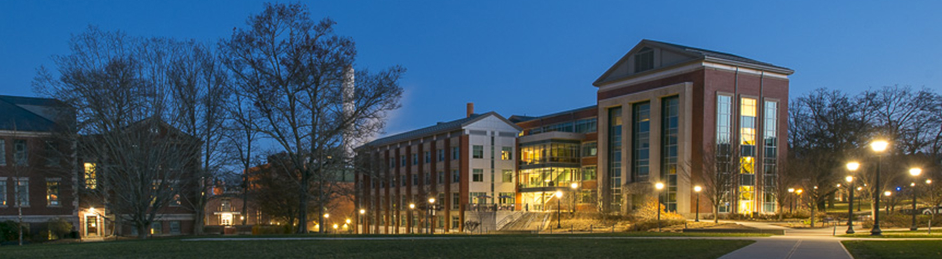 Gentry Building at night